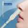 2-in-1 Nasal Hair Cutter 4PCS Nose Hair Trimmers Manual Double Sided Nose Hair Knife 360&deg; Rotating Nose Hair Trimmer Double Sided Nose Hair Knife for Women Men (white)