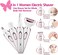 Electric Bikini Shaver for Women 4 in 1 Trimmer, Pubic &amp; Body &amp; Facial Hair Remover, Painless &amp; Safety for Body Meridian Underarm Nose Legs Hair Removal Razors, USB Rechargeable &amp; Waterproof