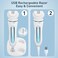 Electric Shaver - Razor - Trimmer for Women Grooming Kit: Women's 5-in-1 Hair Removal Device for Facial Hair Removal and Facial Cleansing &amp; Foot Callus Remover