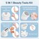 Electric Shaver - Razor - Trimmer for Women Grooming Kit: Women's 5-in-1 Hair Removal Device for Facial Hair Removal and Facial Cleansing &amp; Foot Callus Remover