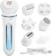 Electric Shaver - Razor - Trimmer for Women Grooming Kit: Women's 5-in-1 Hair Removal Device for Facial Hair Removal and Facial Cleansing &amp; Foot Callus Remover