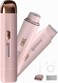 Bikini Trimmer for Women - Facial Hair Removal for Women, Razors for Women, Ipx7 Waterproof 2 in 1 Wet &amp; Dry Use USB Charge Women Razors for Shaving Bikini Underarm Leg Arm Body Face (Pink)