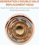 4 Count Facial Hair Remover Replacement Heads with 1 Cleaning Brush, for Flawless Finishing Touch Facial Hair Removal Tool for Women