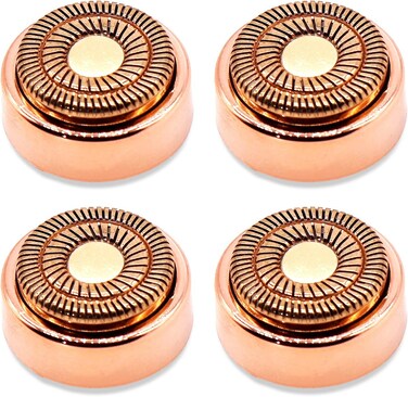 4 Count Facial Hair Remover Replacement Heads with 1 Cleaning Brush, for Flawless Finishing Touch Facial Hair Removal Tool for Women