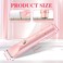 Dual Head Shaver Women, Glow Aura Womens Shaver, 2-in-1 Electric Razor for Womens Legs Underarm Face Pubic Hairs, Glowshave Hair Remover, Head Bikini Trimmer Rechargeable Eletctric for Women (Pink)