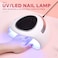 UV LED Nail Lamp Set with UV Gloves 48W Nail Dryer for Gel Nail Polish UV Light for Nails with Smart Sensor 4 Timers, Nail Salon, Home DIY Use, Gift for Women Girls (White Set)