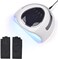 UV LED Nail Lamp Set with UV Gloves 48W Nail Dryer for Gel Nail Polish UV Light for Nails with Smart Sensor 4 Timers, Nail Salon, Home DIY Use, Gift for Women Girls (White Set)