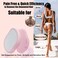 Crystal Hair Eraser,Crystal Hair Remover and Exfoliator,Nano Glass Hair Remover Stone,Reusable Painless Physical Hair Removal Depilator for Men Women Quick Soft Silky Skin (Pink)