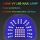 UV LED Nail Lamp, 268W Fast Dryer Nail Curing Light with 66 LEDs Auto Sensor, Portable Handle Nail Dryer, 5 Timer Setting, Larger Space