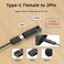 NFHK 6pcs/Set USB-C Female to 2Pin DC 5V Power Charge Adater for Electric Hair Clipper Beard Trimmers Shavers Beauty Instruments