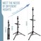 AliLeader 50 Inch Heavy Duty Wig Stand Tripod with Tray Adjustable Mannequin Head Stand Stainless Steel Wig Tripod Stand Wig Head Stand for Hairdressing Training (Mannequin Head Not Included)