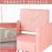 4 Pcs Salon Chair Cover, Clear Barber Salon Chair Back Covers, Plastic Chair Covers Protectors for Most Standard Salon Chairs Office Chairs, Prevents Damage to Salon Spa Chair, Pink