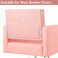 4 Pcs Salon Chair Cover, Clear Barber Salon Chair Back Covers, Plastic Chair Covers Protectors for Most Standard Salon Chairs Office Chairs, Prevents Damage to Salon Spa Chair, Pink