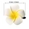 50Pcs 2.5" White Foam Hawaiian Frangipani Artificial Plumeria Flower Hat Hair Clips for Home Bridal Wedding Tropical Party Beach Vacation Decoration