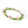 June Bloomy Wedding Hydrangea Flower Headband Spring Flower Crown Wreath Boho Garland Halo(Leaf Coral)
