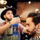 Water Sprayer 500ml/16.9oz Hair Spray Bottle Hairdressing Barber Spray Bottle Whisky Squirt Bottle Mist Salon Hair Tools Home Gardening (Blue)