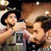 Water Sprayer 500ml/16.9oz Hair Spray Bottle Hairdressing Barber Spray Bottle Whisky Squirt Bottle Mist Salon Hair Tools Home Gardening(Silvery)