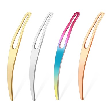 4PCS Sisterlock Retighten Tool, Interlocking Tool for Locs, Microlocs Retighten Tool, Sister Locks Locking Tool, Tightening Accessory Interlocking Needles for Locs(4 Colors)