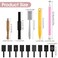 14Pcs Nail Magnet Tool Set Double-Head Flower Design Nail Magnet Pens Magnet Stick 3D Magnetic Cat Eye Gel Polish Nail Art for UV Gel Line Strip Multi-Function Magnet Board DIY Nail Art Tool