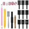 14Pcs Nail Magnet Tool Set Double-Head Flower Design Nail Magnet Pens Magnet Stick 3D Magnetic Cat Eye Gel Polish Nail Art for UV Gel Line Strip Multi-Function Magnet Board DIY Nail Art Tool
