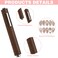 3 In 1 Cat Eye Nail Magnet Multifunctional Cat Eye Gel Polish Nail Tool with Extra 1pcs Square Magnet 5pcs Paper Clips Cigar Shape Wooden Handle Cylindrical Powerful Suction for Home Diy Salon