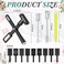13 Pcs Nail Magnet Set 5 in 1 Nail Magnet Tool Cat Eye Magnet Upgraded Nail Magnet Pens Multi Function Magnet Stick Nail Magnets for Salon Studio Home DIY Nail Art (Black)