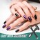 13 Pcs Nail Magnet Set 5 in 1 Nail Magnet Tool Cat Eye Magnet Upgraded Nail Magnet Pens Multi Function Magnet Stick Nail Magnets for Salon Studio Home DIY Nail Art (Black)