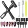 13 Pcs Nail Magnet Set 5 in 1 Nail Magnet Tool Cat Eye Magnet Upgraded Nail Magnet Pens Multi Function Magnet Stick Nail Magnets for Salon Studio Home DIY Nail Art (Black)