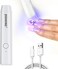 JODSONE Handheld U V Light for Gel Nails Portable Mini Nail Dryer Cordless Rechargeable USB Nail Dryer for Fast Curing for Home DIY Manicure Nail Art, White