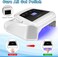 72W UV LED Nail Lamp, Professional Rechargeable Nail Dryer with Fan, Cordless UV Light Gel Dryer with 36 UV/LED Beads, Portable UV LED Curing Light Lamp for Gel Nail Polish (White)