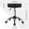 Black PU Leather Swivel Stool with Wheel Perfect for Salon Work Home SPA Shop Height-Adjustable and Cost-Effective Rolling Stool Chair Small (Black)