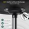 Black Minimalist Square Swivel Stool with Wheel Perfect for Work SPA Shop Massage Height-Adjustable and Cost-Effective Rolling Stool Chair