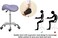 Kaleurrier Saddle Stool Rolling Swivel Height Adjustable with Wheels,Heavy Duty Stool,Ergonomic Stool Chair for Lab,Clinic,Dentist,Salon,Massage,Office and Home Kitchen (Purple, Without Back)