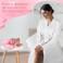 Nuogo 13 Pcs Valentine&lsquo;s Day Spa Gifts for Girlfriend Birthday Gift Spa Gift Basket Set Gift Basket for Women Mirrors Socks Steamers Jewelry Case Bath Robe for Mom Girlfriend Wife(Pink)