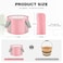Maxcheck 14L 6 Pcs Pink Collapsible Foot Basin Tub Portable Soaking Feet Bath Bag Foldable Bucket with Handles Pedicure Foot Spa Tub for Travel Camping Outdoor Washing