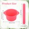 cobee 2 Pcs Silicone Wax Pot Liners, Silicone Wax Warmer Liner Non stick Wax Bowl for Wax Warmer Wax Melt Warmer with 2 Pcs Wax Spatula Sticks for Hair Removal Compatible with 16 oz Waxing Kit
