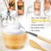 Face Mask Mixing Bowl and Brush Set, 7 in 1 Bamboo Facial Mask Tool kits - Mask Bowl,Spatula,Brush,Spoon, Silicone Brush yellow (yellow)