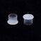Ink Caps Medium,500pcs White Plastic Disposable Ink Cups with Base,Makeup Pigment Ink Cap Sizes 13mm Medium(500M)