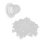 Ink Cups 100pcs Disposable Silicone Permanent Makeup Pigment Clear Holder Container Accessory Microblading Pigment Cups(S)