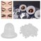 Ink Cups 100pcs Disposable Silicone Permanent Makeup Pigment Clear Holder Container Accessory Microblading Pigment Cups(S)