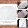 100 Pieces Gauze Mask Large Precut Gauze Face Masks Soft Pads White Net Natural Spa Skin Paper Sheet for Home Beauty Salon DIY Mesh Face Care Beauty Salons