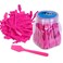 AMT 110 PCS Cosmetic Spatula, 2.5" Make Up Disposable Plastic Spatula, Facial Cream Mask Scoop, Skin Care Plastic Spoon for Mixing &amp; Sampling (110 PCS)