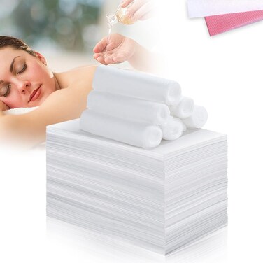 100 Pcs 31" x 71" Disposable Sheets for Massage Table Non Woven Spa Bed Cover,Waterproof Breathable Disposable Massage Table Sheets for Spa Tattoo Beauty Salon Hotels (White)