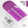 URTOPER 2PCS Dust-Proof Wig Bag Holder with Hanger &amp; Stand for Multiple Wigs - Waterproof &amp; Purpling Purple