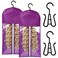URTOPER 2PCS Dust-Proof Wig Bag Holder with Hanger &amp; Stand for Multiple Wigs - Waterproof &amp; Purpling Purple