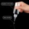 WLLHYF 2oz Applicator Bottle 6pcs Plastic Empty Squeeze Bottles Hair Color Applicator Bottle Transparent Refillable Oil Bottles for Hair Oils Liquids with Twist Top Cap and Labels