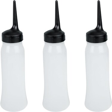 PACKOVE 3pcs Dry Cleaning Bottle Hair Dye Bottle Hair Dye Container Oil Bottles for Hair Small Squeeze Bottles Hair Color Bottles Dye Dispenser Bottle Plastic Bottle Pp Pointy