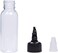 DOWEI 60ML Ink Bottle, 12pcs 2oz Twist Cap PET Plastic Clear Transparent Pigment Container Accessories Twist Squeeze Bottles for Lotion, Shampoo,Ink(60ML 12PCS)