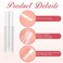 Molain 10pcs Empty Lip Gloss Tubes, 2.5ml Mini Refillable Cosmetic Containers Bottles Lip Balm Bottles for Lipstick Samples, Lip Balms(White tube cap)