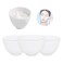 FERCAISH 4Pcs Diy Face Mask Mixing Bowl, Microwavable Silicone Facial Mud Bowl Cosmetic Beauty Tool for Home Salon(Small)